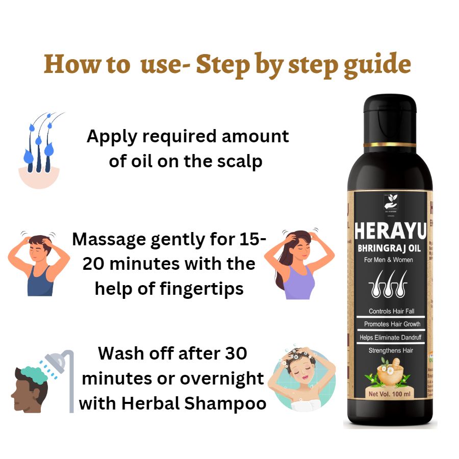 Songara Herayu Bhringraj Oil Classic (100 ml) for Hair Fall and Hair Growth - Oil