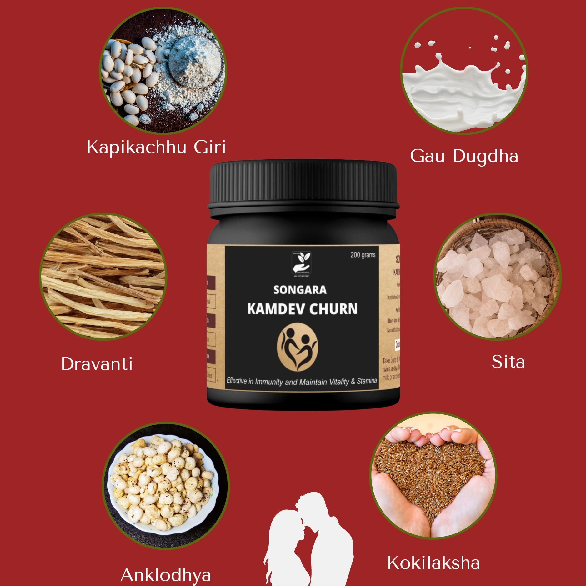 Songara Kamdev Churna | Men Wellness- 100 gm - Powder