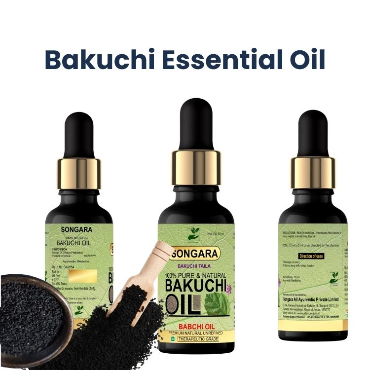 Songara Bakuchi Oil (Psoralea corylifolia): Natural Therapeutic 100% Undiluted Natural & Therapeutic Grade