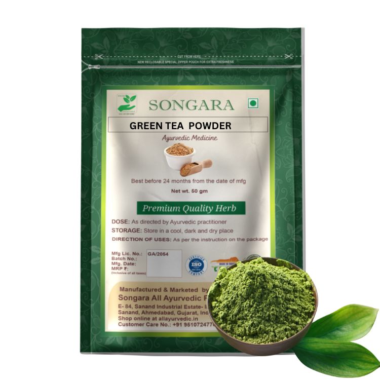 Green Tea Powder:Camellia sinensis | Ayurvedic Pure herbs - Powder