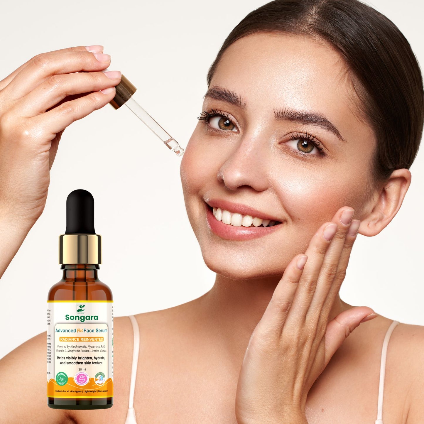Songara Advanced Plus Face Serum Glow. Hydrate. Refine. Naturally