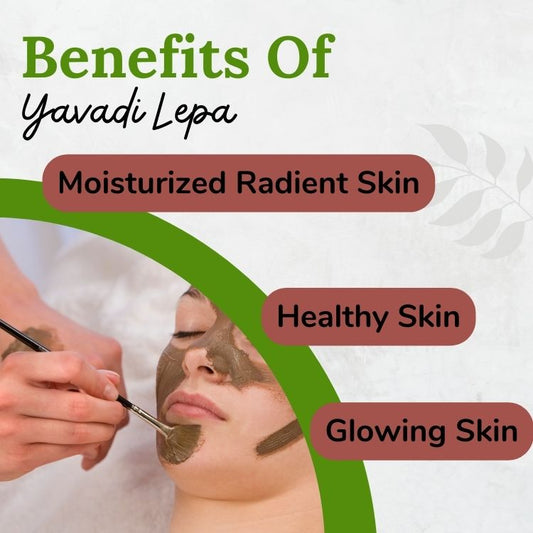 Yuvon Ayurvedic Face Pack: Yavadi Lepa for Face Glow Healthy Skin Skin Repair Purely Ayurvedic (Pack of 1) - Powder