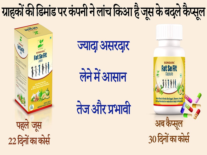 Songara Fat Se Fit (60) Capsules - (1 unit) Weight Loss for Men & Women