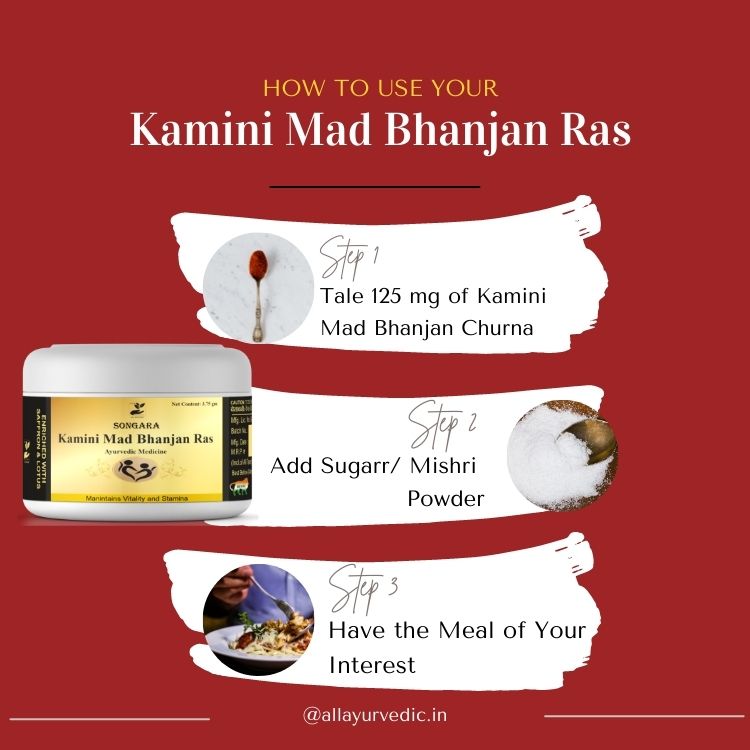 Songara Kamini Mad Bhanjan Ras Ayurvedic Aphrodisiac with Kesar