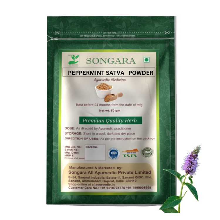 Peppermint (Satva) Powder : 	Mentha arvensis | Ayurvedic Medicine