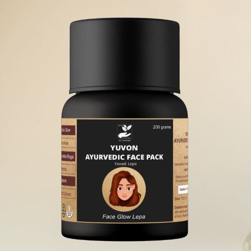 Yuvon Ayurvedic Face Pack: Yavadi Lepa for Face Glow, Healthy Skin, Skin Repair, Purely Ayurvedic (Pack of 1)
