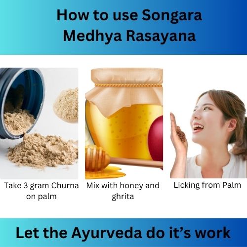 Songara Medhya Rasayana | Ayurvedic Memory Booster, supports brain function, improves focus, pure natural powder (75 gm)
