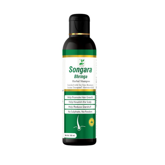 Songara Bhringa Herbal Shampoo: Nourish & Revitalize Naturally! 100ml (1 unit)