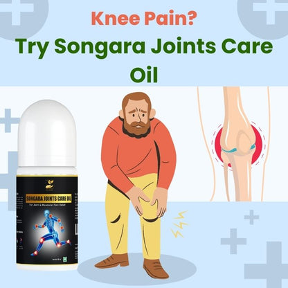 Songara Joints Care Oil (50 ml): Pain Relief Oil for Body, Back, Knee, Joint and Legs Massage | Helpful in Muscular Pain, Rheumatoid Arthritis, Stiff Neck & Frozen Shoulder, for Stronger Bones & Joints
